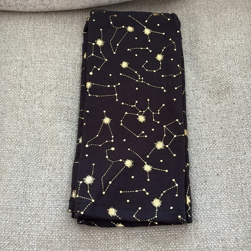 Isaac Mizrahi Celestial Gothic Kitchen Scarf Towel Set 2pc NWOT